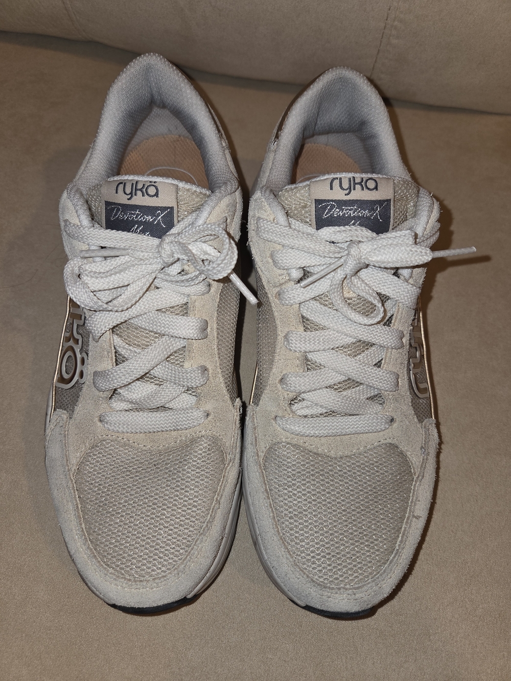 Ryka Women's/Unisex Devotion X Lightweight Walking Shoes - Beige, SIZE 8